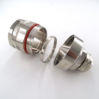 Conector Coaxial RF para Microondas con Contacto de Cobre y Abrazadera Macho DIN 7/16, Antena Alimentadora de Espuma de 1-5/8'' y 50 Ohmios
