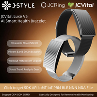 Bracelet intelligent d'évaluation JCVital V5 BGEM, collecte de données vitales multi-capteurs, accès API pour plateforme de santé tierce, CE FCC