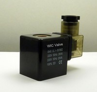 Bobine solénoïde haute performance WIC série 2W 220V AC avec connecteur DIN pour usage industriel LED