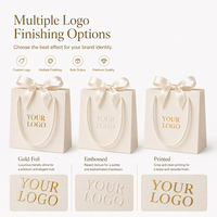 Customizable Luxury Brown White Kraft Paper Shopping Bags with Logo for Shoe Clothes Cosmetics Bolsa De Regalo De Papel Kraft