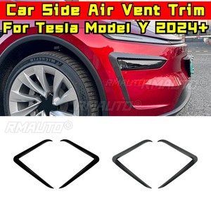 กรอบตกแต่งช่องลมด้านหน้าสำหรับรถยนต์รุ่น Y อุปกรณ์ตกแต่งรถยนต์สำหรับ Tesla Model Y 2024+ ฝาครอบกันชนแบบแยกส่วนสำหรับการปรับแต่ง - Product Image 1