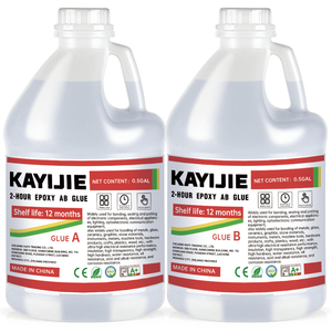 KAYIJIE Dernière technologie 	 Résine époxy résistante au vieillissement, imperméable, adhésif AB adapté aux artisanats en céramique - Product Image 1