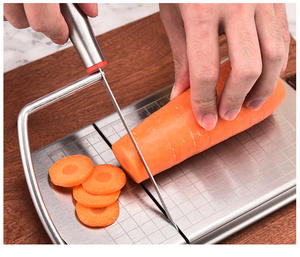 Trancheuse à fromage et légumes en acier inoxydable de haute qualité avec échelle de mesure, trancheuse à beurre et à fromage de cuisine - Product Image 2