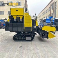 Moissonneuse-batteuse agricole à déchargement automatique pour riz paddy et blé / Machine de récolte de maïs et de blé, petite mini-moissonneuse-batteuse, prix