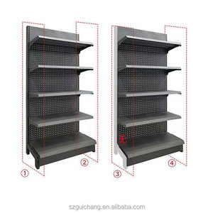 Étagère gondole de supermarché en métal Étagère de magasin de détail de <span class=keywords><strong>haute</strong></span> qualité Étagère d'épicerie en gros pour supermarché - Product Image 5