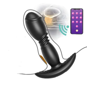 Vibratore anale adulto del giocattolo del sesso del pene scalabile di controllo di musica e App di massaggio della fica per le donne