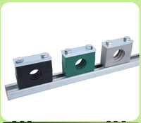Rail de montage solaire en acier inoxydable 304, profilé en C, avec pince de fixation pour tube, rail coulissant, support de montage photovoltaïque 2mm