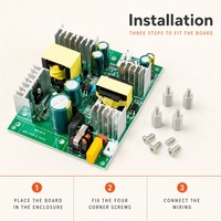 Alimentation à découpage CA/CC isolée personnalisée 30V 3A 18V 3A double sortie 144W SMPS pour amplificateur audio, machine à café, certifiée CE