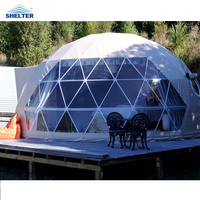 Dôme de camping en PVC pour l'extérieur, tente géodésique de glamping, hôtel, maison, tente doom