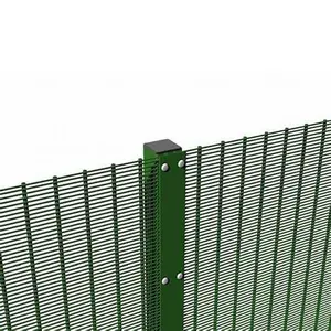 Alta prospettiva e alta sicurezza maglia fitta guardrail bordo aeroporto barriera di sicurezza della prigione ferroviaria 358 sicurezza Anti-salita barriera