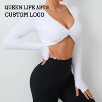 Atasan Crop Kustom Verdant Strokes untuk Wanita Remaja, Bahan Denim Batik Spandex, Cetak Tie-Dye, Pola 3D, Lubang Mesin, Model Bandage