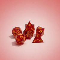 Musenluo DND Ensemble de dés polyédriques en résine, 7 pièces, avec bords vifs et lumière aurore, pour jeux de rôle, bleu