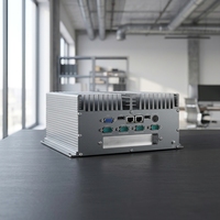 Mini PC industriel sans ventilateur Intel I5-3340M, ordinateur embarqué 2LAN 6COM, large plage de température, CE RoHS IPC pour l'automatisation à l'extrémité