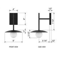 Applique murale LED moderne en fer, lumière blanc chaud 3500K, pour intérieur/extérieur, jardin, escalier, chambre élégante, éclairage de chevet