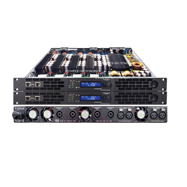 ALLDSP AUDIO Sound System 1u 4 Channels 1300 Watts High End Audio Stereo Power Amplifier GERMANY Dsp Power Amplifier