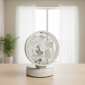 Portable Rechargeable Battery USB Wall-Mounted Foldable Quiet Digital Air Cooling <strong>Fan</strong> Remote <strong>for</strong> <strong>Car</strong> Outdoor Use Durable Plastic - Product Image 2