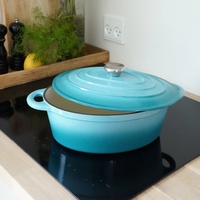 2025 NOUVELLE usine Personnaliser directement les grands ensembles d'ustensiles de cuisine en fonte émaillée de 6 pièces Casseroles et poêles de luxe Ustensiles de cuisine en gros