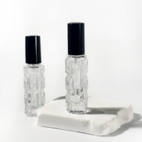 Flacon de parfum rechargeable de luxe 10 ml, couleur personnalisée, vaporisateur transparent, flacon d'huile essentielle, flacons de parfum en verre