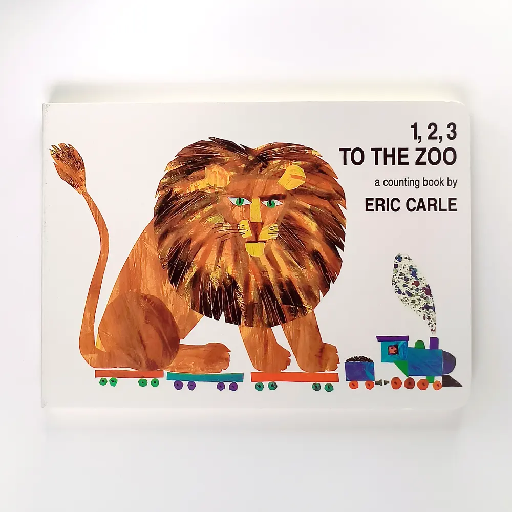 1 2 3 to the zoo a counting lion board books kids Enlightenment learning hardcover children book printing