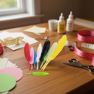 ILAN Pluma 11Cm Multicolor 8 Pezzi Per Artigianato e Decorazione - Product Image 3