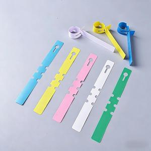 Paquete de 100 Etiquetas Impermeables para Jardinería, Etiquetas para Marcar Plantas y Flores, Etiquetas Colgantes para Árboles y Plántulas, Etiquetas de Anillo de Plástico - Product Image 3