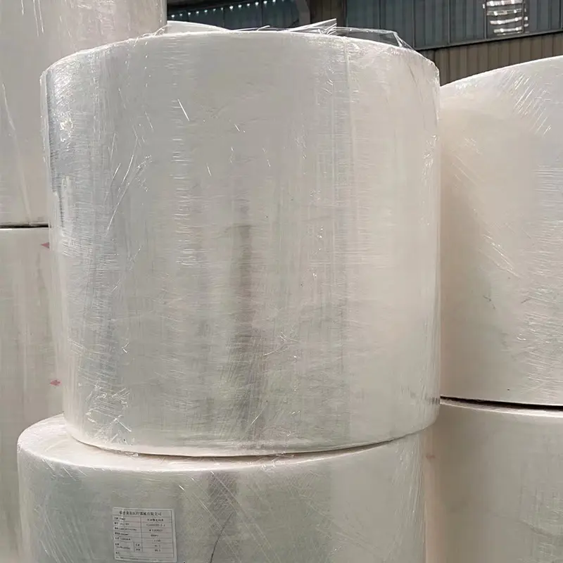 Fabricante Spunlace Tecido Não Tecido Flushable PP Viscose Jumbo Mãe Tecida Rolls para Toalhetes Húmidos e Papel Higiênico Molhado