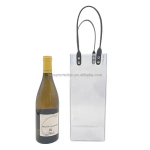 Saco de vinho dobrável, venda quente, saco de vinho, limpo, gelo, vinho, refrigerador, balde com impressão personalizada