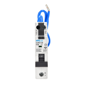 CJRO1-50 1P+N RCBO <span class=keywords><strong>30mA</strong></span> 100mA 300mA <span class=keywords><strong>16A</strong></span> avec certification Semko CB CE, matériau PA66, capacité de coupure 6kA - Product Image 3
