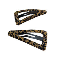 Nouveau design rétro imprimé léopard nuage gouttelette forme BB Clips Snap épingles à cheveux Barrettes accessoires pour femmes et filles