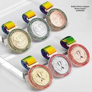 Médailles en métal électroplaqué sur mesure, plaques de championnat personnalisées, marathon, basketball, football, badminton, événements sportifs - Product Image 3