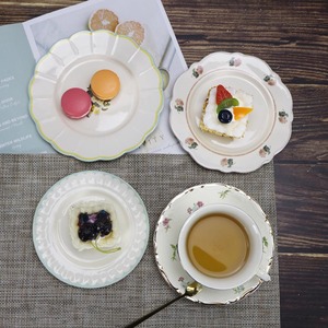 Assiettes à dîner en céramique vintage Solhui, assiettes à steak, assiettes à dessert et plats - Product Image 5