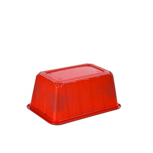 100% tái chế đông lạnh đỏ đen bao bì dùng một lần tùy chỉnh sưởi ấm PP khay vỉ thực phẩm phục vụ hiển thị khay nhựa cho thực phẩm - Product Image 3