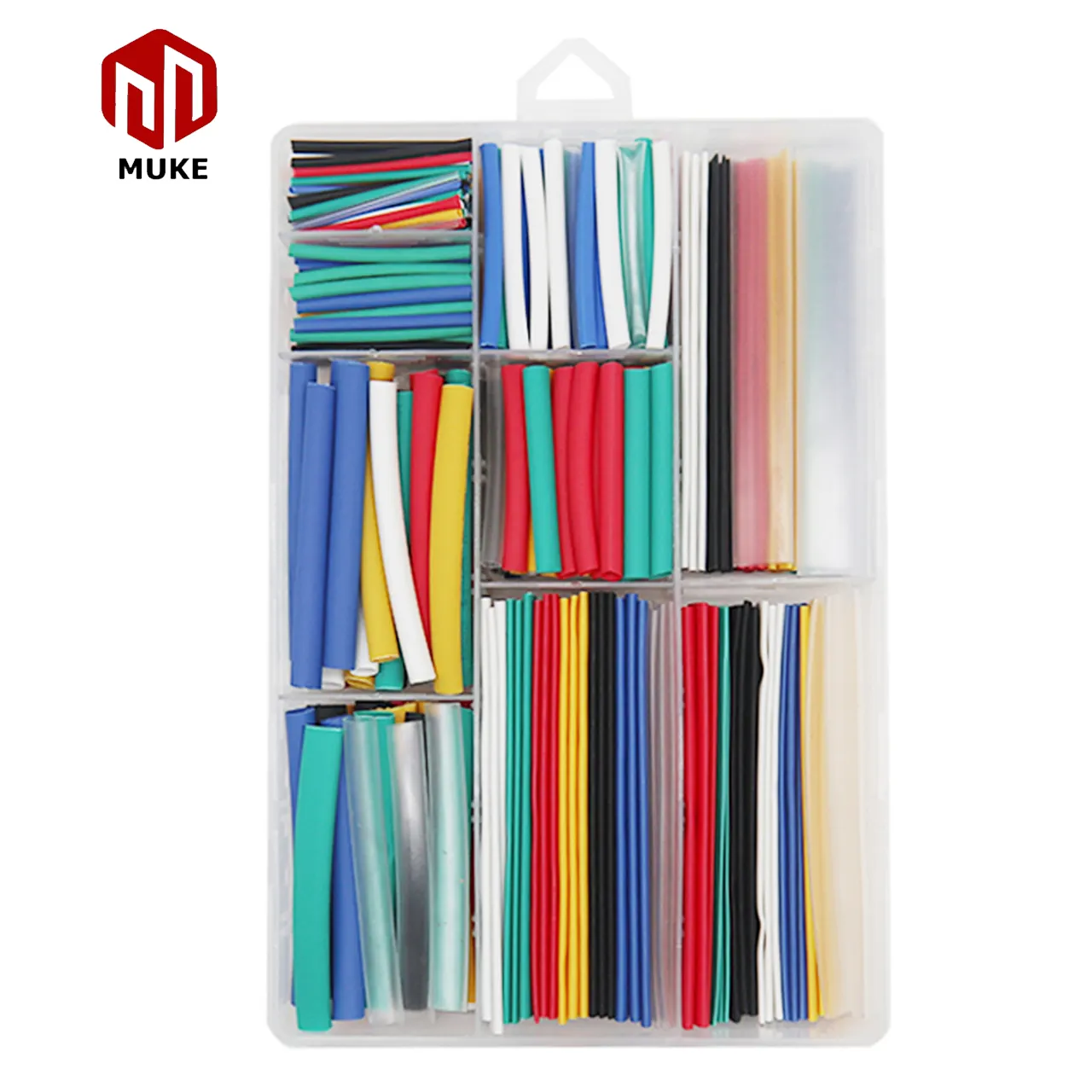 385PCS Color Thick 125 Degree Heat Shrink Tube Heat Shrink Tube 40 Mm Polyolefin Heat Shrink Tubing