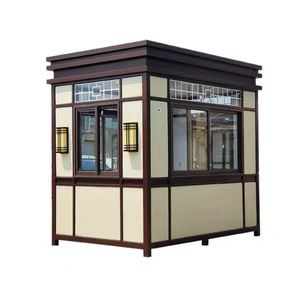 Cabine de sécurité portable d'extérieur, structure en acier, pièce unique, prête à l'emploi pour le service de garde et la collecte des frais de stationnement - Product Image 4