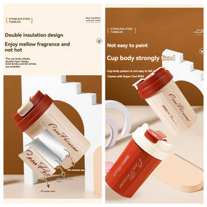 Taza de Café de Acero Inoxidable 304, Taza Portátil de Doble Pared para Estudiantes, Taza para Leche - Product Image 4
