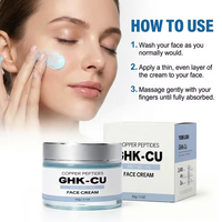 Crème pour le visage au peptide de cuivre GHK-Cu |   Hydratant pour la peau à base d'herbes naturelles