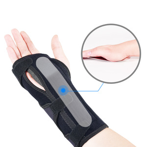 Soporte de Muñeca con Soporte de Aluminio, Transpirable, Elástico y Ajustable para Deportes y Esguinces, Talla Adulto - Product Image 1