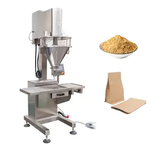 Semi-automatic 1000g Weighing Spice Coffee Flour Salt Seasoning Auger Filler / Dry Powder Filling Machine