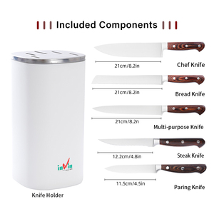 Ensemble de <span class=keywords><strong>couteaux</strong></span> de cuisine suisse royale de luxe manche en bois Pakka <span class=keywords><strong>couteaux</strong></span> à bloc à désosser en acier à haute teneur en carbone hacher couperet à légumes - Product Image 5