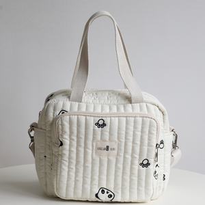 Ritsleting baru kapasitas besar tas Tote ibu pengatur popok quilt untuk kereta bayi portabel gantung modis bayi - Product Image 4