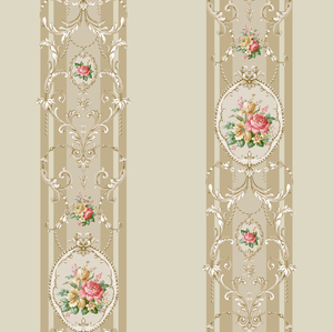 Papier peint moderne en PVC au design damassé et rayé Papier peint traditionnel gaufré imperméable pour l'installation de bâtons pelables dans le salon - Product Image 6