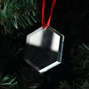 MH-GJ011 trống haxagon Shape Glass trang trí cây giáng sinh trang trí pha lê giáng sinh trang trí - Product Image 4