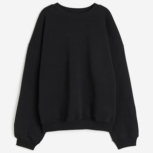 Loose Fit acanalado cuello redondo 80% Algodón 20% poliéster reciclado polar acanalado puños y dobladillo melocotón Schnapps mujer sudadera - Product Image 6