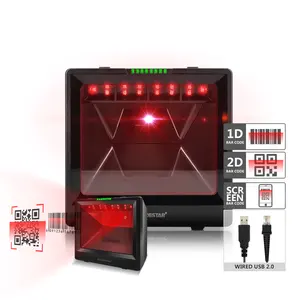 Máquina de escaneo Rugged 1D 2D de montaje fijo, escáner de código de barras TCP IP, escaneo QR/matriz de datos/PDF 417/Azteca/Micro QR