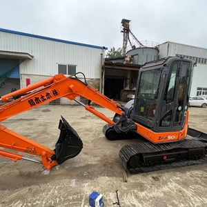 Used Hitachi Zaxis 50u Compact <b>Excavator</b> 2020 Model 12 Ton Orange Track Type Construction <b>Machinery</b> 0.4m Bucket Capacity - Product Image 5