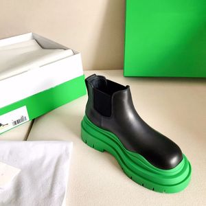 Women <b>Platform</b> Chelsea Snow <b>Boots</b> Slip-On Thick Sole Genuine Leather Rubber Elastic Side Waterproof Anti-Slip Casual Ankle <b>Boots</b> - Product Image 6