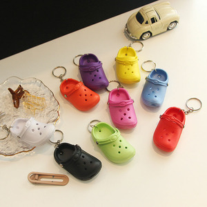 <span class=keywords><strong>2022</strong></span> Mini Sneaker 3D porte-clés <span class=keywords><strong>CROC</strong></span> porte-clés avec voiture porte-clés sac pendentif Couple pendentif en plastique EVA et alliage - Product Image 3