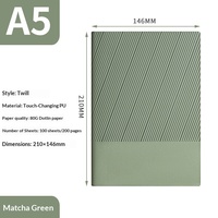 Collection de carnets à couverture souple en twill pour entreprises, coffret cadeau personnalisé pour la documentation et les événements professionnels
