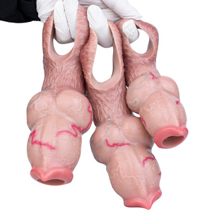 Manchon de pénis FAAK Big Girth, préservatif épais avec anneau anti-chute, jouets sexuels pour couples, stimulation, amélioration sexuelle pour hommes - Product Image 1