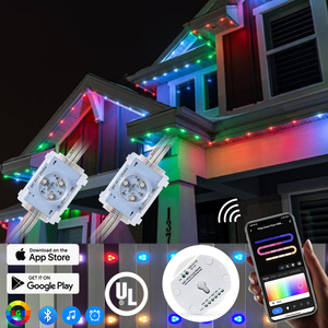 DC48V Waterproof Outdoor RGBIC LED <strong>Light</strong> Strips IP68 Rating Permanent Christmas <strong>Lights</strong> for Outdoors - Product Image 1